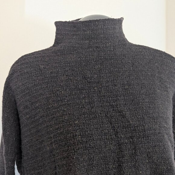 Free People Asymmetric Wool Sweater Zipper Detail - Brown  Small Medium Large - Picture 9 of 11